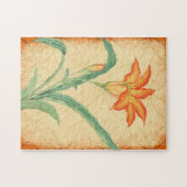  stijl Oranje Lily Flower Floral Puzzel (Horizontaal)