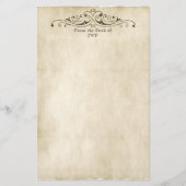 Stijl Oud Gepersonaliseerd Monogram Briefpapier (Voorkant)