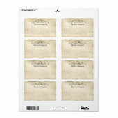  Stijl Oude Gedeelte voegt het Etiket van de Jouw  (Full Sheet)