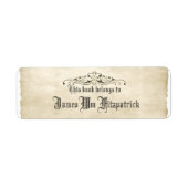  Stijl Oude Geperkamde met het Etiket van het Boek (Voorkant)