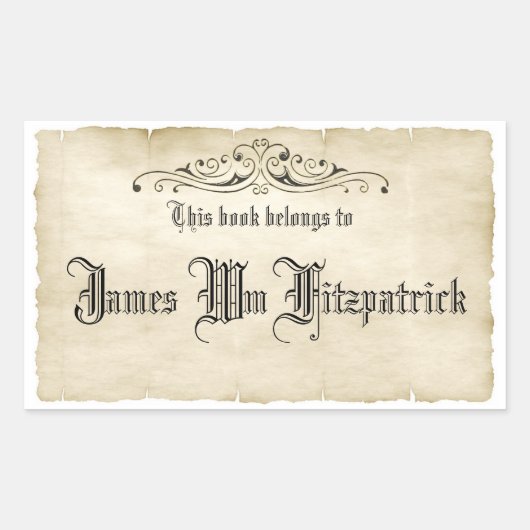  stijl Oude Naam van het Geheime Grafiek Etiket (Voorkant)