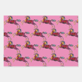 stijl Paard Art Wrapping Craft Paper (Voorkant 2)