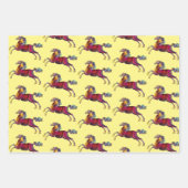 stijl Paard Art Wrapping Craft Paper (Voorkant)