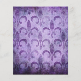  Stijl Paars Fleur de lis Scrapbook Paper