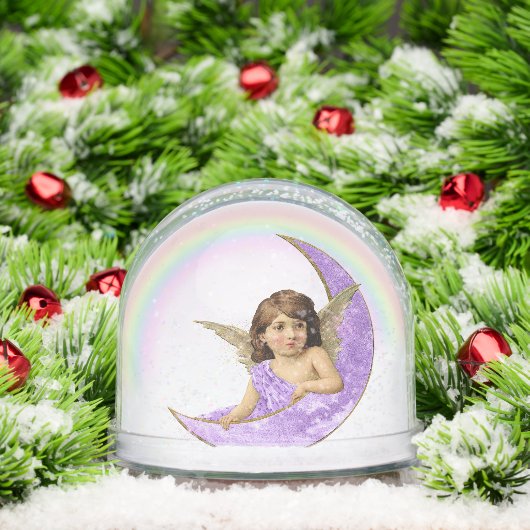  stijl Paarse Engel Sneeuw Wereldbol Sneeuwbol (Kerstmis)
