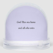 stijl Paarse Engel Sneeuw Wereldbol Sneeuwbol (Achterkant)