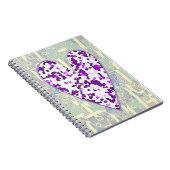  Stijl Paarse Hart Art Journal Notitieboek (Rechterzijde)