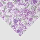  stijl Paarse lavendel bloemenveld Tissuepapier (Detail)