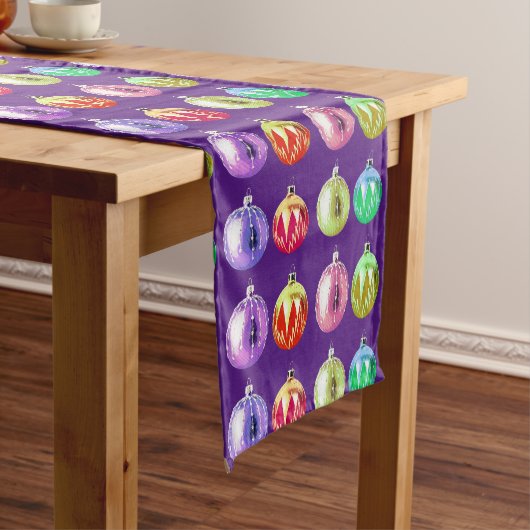  stijl Paarse vakantietafelloper Korte Tafelloper (Voorbeeld)