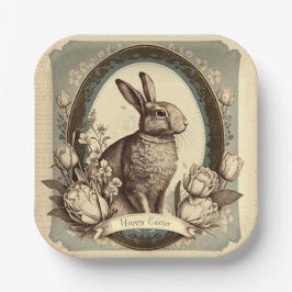  stijl Paaslente Bunny Napkins Papieren Bordje