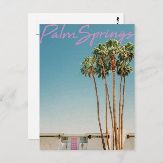 stijl Palm Springs Travel Briefkaart (Voorkant / Achterkant)