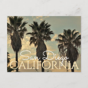  stijl Palm Trees San Diego California Briefkaart
