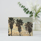  stijl Palm Trees San Diego California Briefkaart (Staand voorkant)