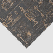  stijl Parijs | Oud script | Ontkoppeling Tissuepapier (Detail)