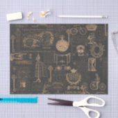  stijl Parijs | Oud script | Ontkoppeling Tissuepapier (Craft)