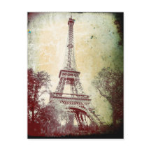  stijl Paris Post Card, de Eiffel Tower