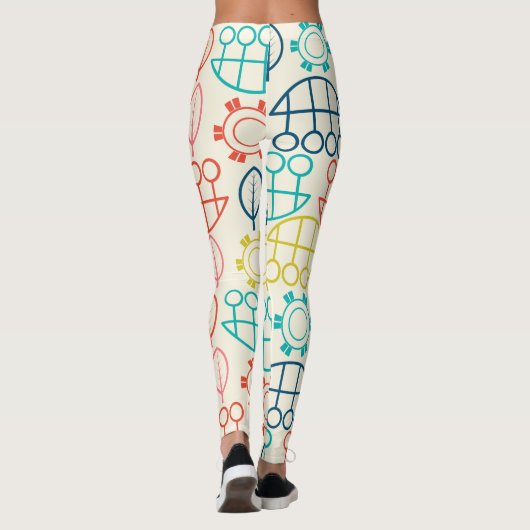  stijl pastel leggings (Achterkant)