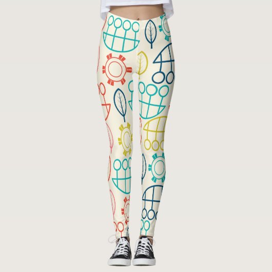  stijl pastel leggings (Voorkant)