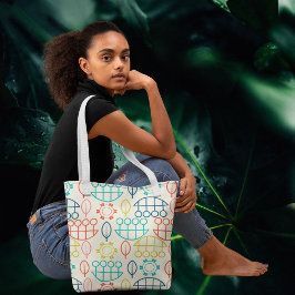  stijl pastel tote bag