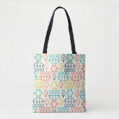  stijl pastel tote bag (Voorkant)