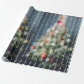 stijl pastelblauw Kerst Cadeaupapier (Uitgerold)