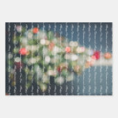 stijl pastelblauw Kerst Inpakpapier Vel (Voorkant)