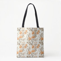  stijl Peach Blossom Floral Patterned