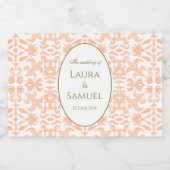  stijl perzik mini likeur labels likeurfles etiket (Enkel label)