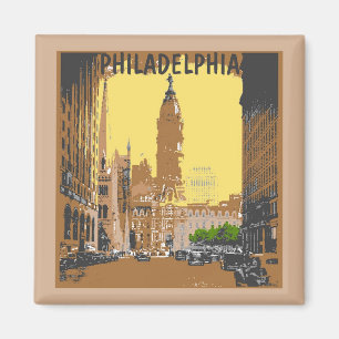  stijl Philadelphia City Hall Magneet