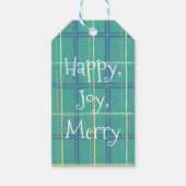  stijl Plaid Happy Fun Gift Label Cadeaulabel (Voorkant)