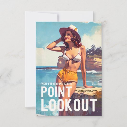  stijl Point Lookout Travel Kaart (Voorkant)
