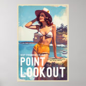  stijl Point Lookout Travel Poster (Voorkant)