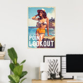  stijl Point Lookout Travel Poster (Thuiskantoor)