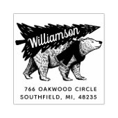  stijl Polar Beer Boom Leveringsadres Rubberstempel (Afrduk)