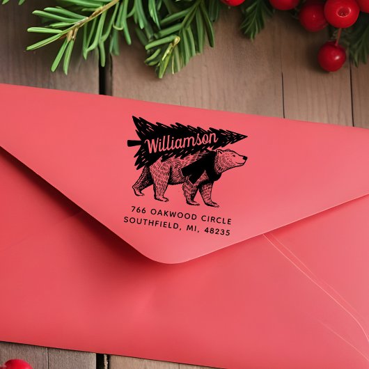  stijl Polar Beer Boom Leveringsadres Rubberstempel