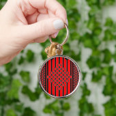 Stijl: Premium Ronde Sleutelhanger Bewaar je sleut (Hand)