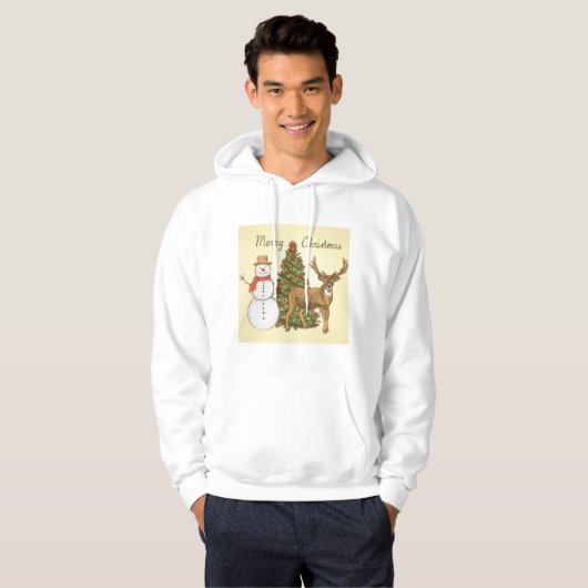  stijl pretkerst hoodie (Voorkant volledig)