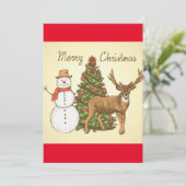  stijl pretkerst kaart (Staand voorkant)