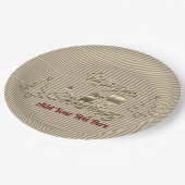  stijl pretkerst papieren bordje (Gekanteld)