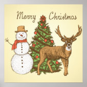  stijl pretkerst poster (Voorkant)