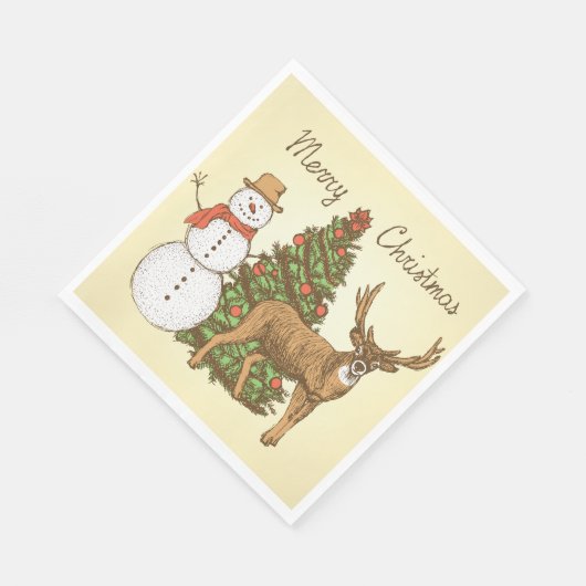  stijl pretkerst servet (Hoek)