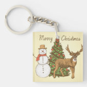  stijl pretkerst sleutelhanger (Voorkant)