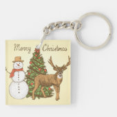  stijl pretkerst sleutelhanger (Achterkant)