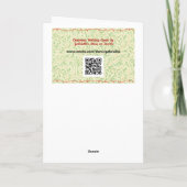  stijl Quilt Design Kerst Ornament Art Kaart (Achterkant)