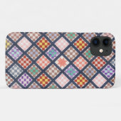  stijl Quilt Squares Art Phone Case (Achterkant (horizontaal))