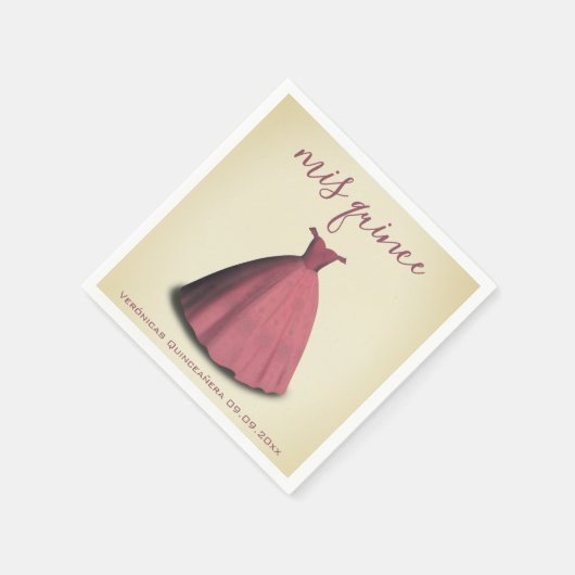  stijl Quinceañera mis kweepeer tafeldecor Servet (Hoek)