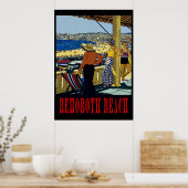  stijl Rehoboth Beach Poster (Keuken)