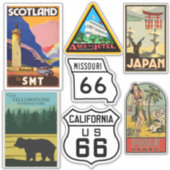 stijl Reizen Stickers (Voorkant)