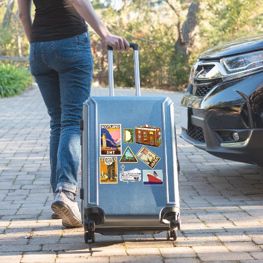  stijl Reizen Stickers (Koffer Insitu)