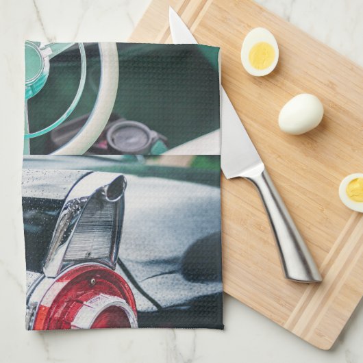  stijl Retro Cars Kitchen Towel Theedoek (Quarter Fold)